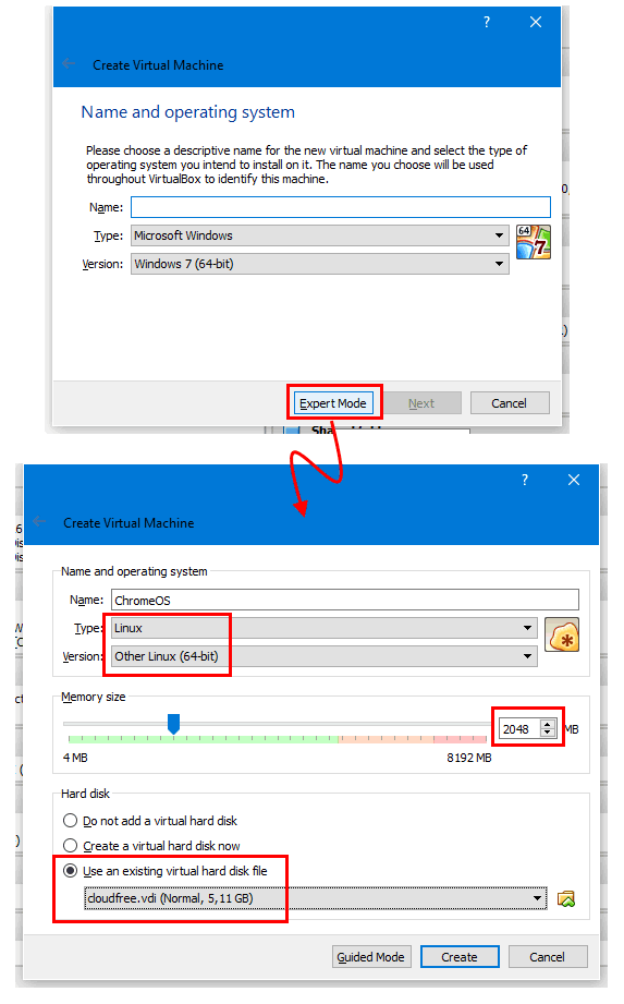 Configuración de Chrome OS.